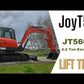JT5600 6 ton mini excavator lift test demonstrating Yanmar diesel compact excavator performance for construction work in Canada with JoyT5 Canada showing strong hydraulic lifting power
