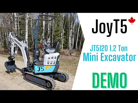 JoyT5 1.2 ton excavator JT5120P demo video | For Sale Canada