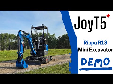 Rippa R18 Mini Excavator for Sale Canada | Kubota D902 | JoyT5