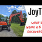 Inside view of JT5600 6 ton mini excavator showing Yanmar diesel compact excavator features and components for construction projects in Canada with JoyT5 Canada