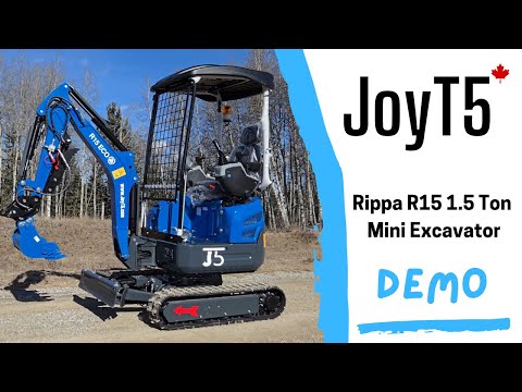 Rippa R15 Mini Excavator for Sale – JoyT5 Compact Excavator for Construction and Landscaping