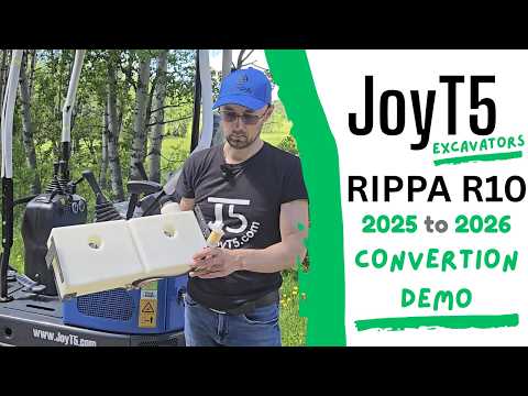 Adding a a cast counter weight to Rippa R10 mini excavator