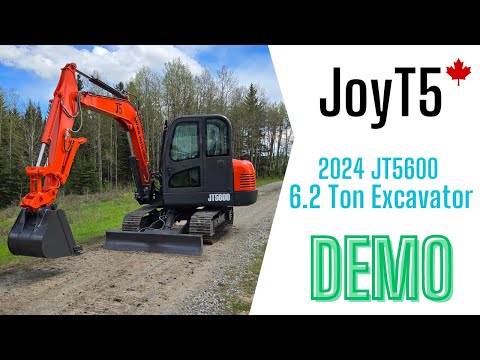 Demonstration of the JoyT5 JT5600 6 Ton Excavator for sale in Canada