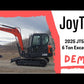 JT5600 6 Ton Mini Excavator for Sale in Canada demo video thumbnail showing Yanmar diesel compact excavator for construction and landscaping with dealer support from JoyT5 in Canada
