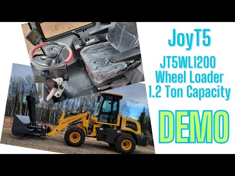 Demo of JoyT5 JT5WL1200,  wheel loader with 1.2 ton (2,650 lbs) lifting capacity for sale  Canada