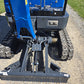 Rear view of rippa r15 mini excavator for sale undercarriage with hydraulic dozer blade attachment