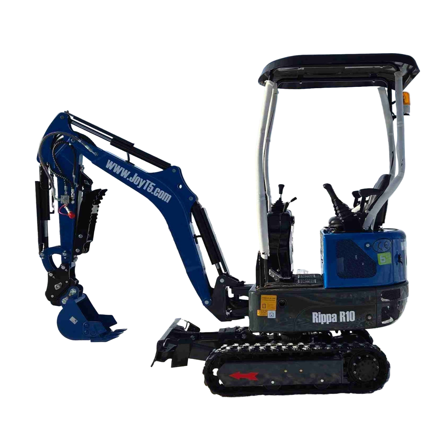 Rippa R10 mini excavator for sale in Canada, compact 1 ton digger by JoyT5 designed for small construction projects and tight space earthmoving.