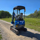 Rippa R15 Mini Excavator for sale – rear view compact crawler digger for construction, trenching and landscaping