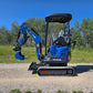 Rippa R15 mini excavator for sale right side view on gravel road