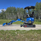 Rippa R15 mini excavator for sale side view with digging arm extended on gravel path