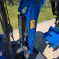 Close-up hydraulic arm detail of Rippa R15 mini excavator Canada, JoyT5 J5 compact 1.5 ton Kubota engine powered small excavator for construction and landscaping projects