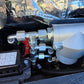 Close-up view of Rippa R15 mini excavator for sale hydraulic hose connections and fittings for oil pressure system