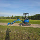 Rippa R18 Mini Excavator Full Extension 
Side View  Compact 1.8 Ton Excavator for Sale in Canada with Kubota Engine Ideal 
for Construction and Landscaping | JoyT5