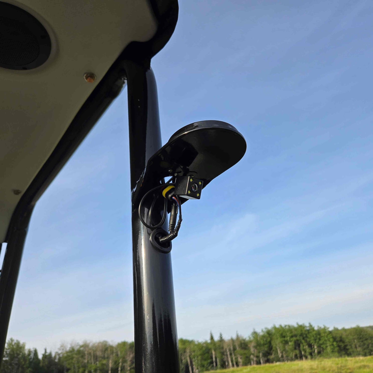 Safety camera system installed on Rippa R18 mini excavator by JoyT5 in Canada | Rear‑view sensor for compact 1.8‑ton 
excavator safety and visibility.