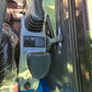 Close-up view of Rippa R22 Mini Excavator for sale control panel with joystick, switches, and ignition key.
