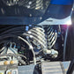 Close-up view of the Rippa R22 Mini Excavator for sale hydraulic system showing hoses, valves, and fittings.
