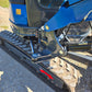 Rippa R22 Mini Excavator for sale track system with detailed view of hydraulic joint.
