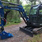 Rippa R32 Mini Excavator with front blade and hydraulic digging arm – compact excavator in Canada | JoyT5