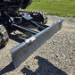 Close-up of rippa r15 mini excavator for sale dozer blade used for leveling and grading