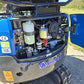Rippa R15-mini excavator for sale open engine compartment showing hydraulic fluid tank, fuel filter, and components