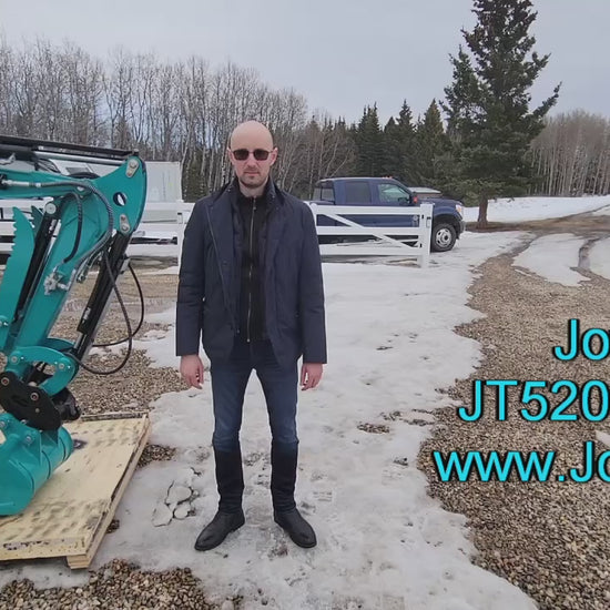 Demo of JoyT5 JT5200 2 Ton Mini Excavator with Cab For Sale. Canada