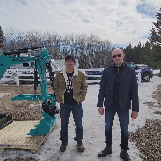 Customer feedback  about JoyT5 JT5200 2 Ton Mini Excavator with Cab For Sale. Canada